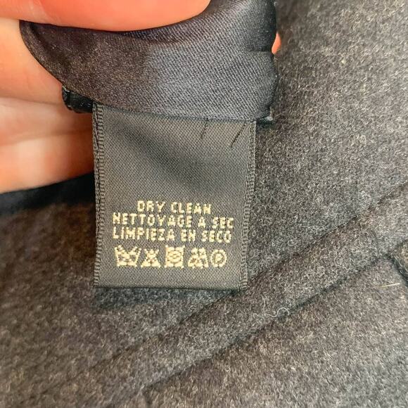 VTG RALPH LAUREN BLACK LABEL high waist pencil skirt buttons charcoal 2375 - Picture 8 of 12